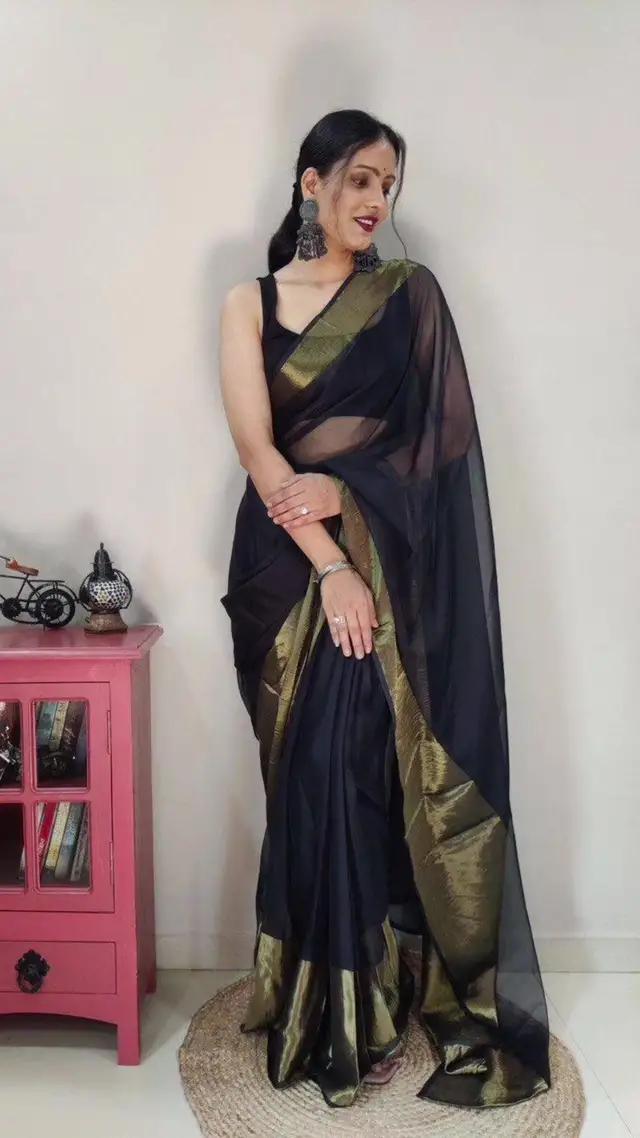 Partywear Chiffon Saree Promo