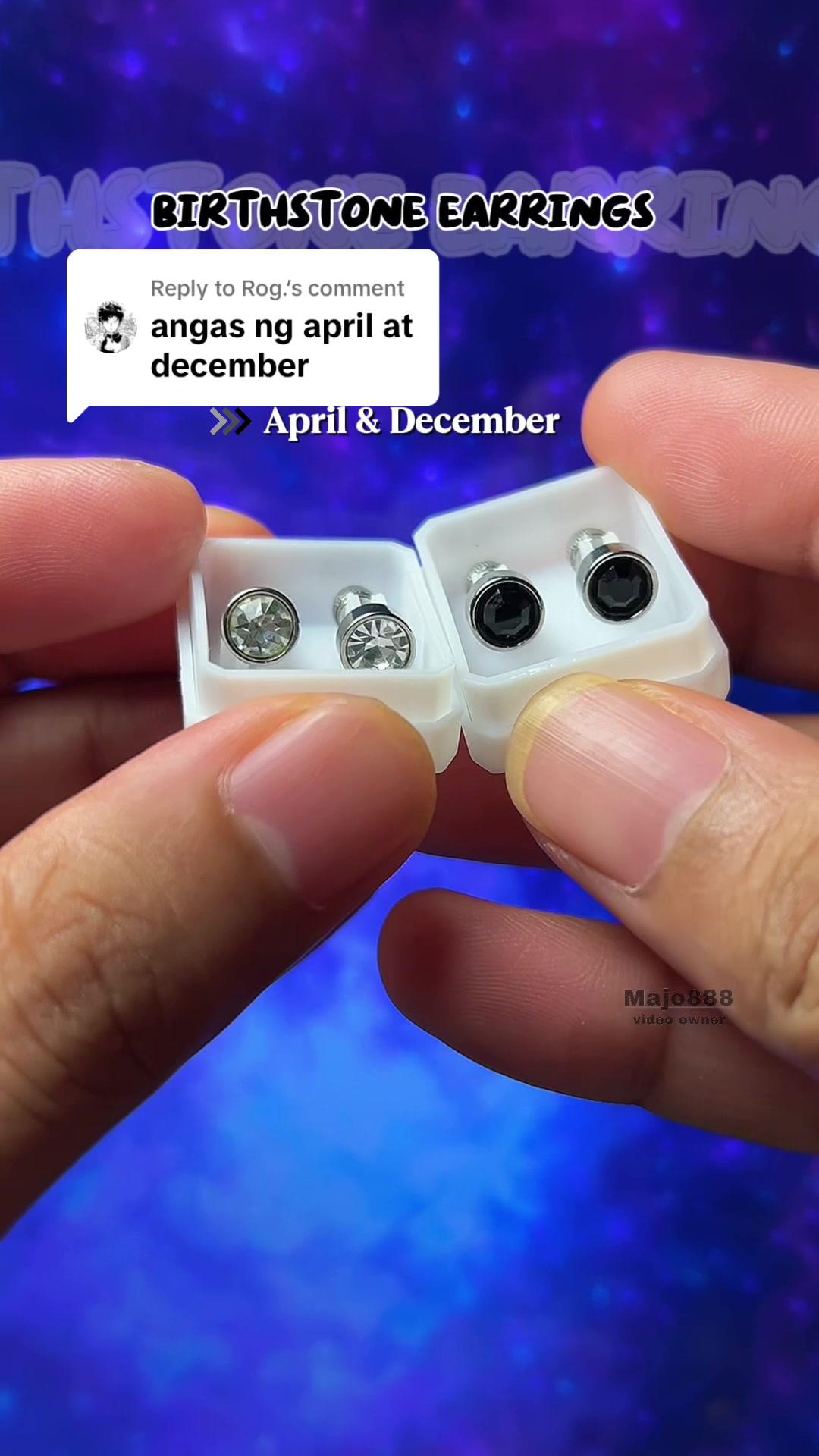 Birthstone Earrings Promotion