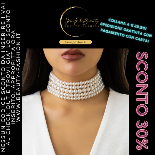 Pearl Choker Necklace Promo
