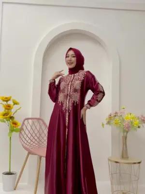 Elegant Embroidered Gamis Fashion Promo