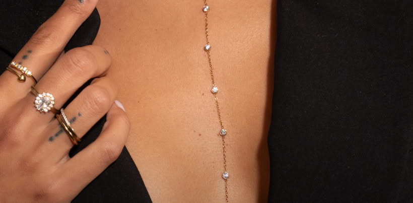 Golden Holiday Necklace Jewelry Promo