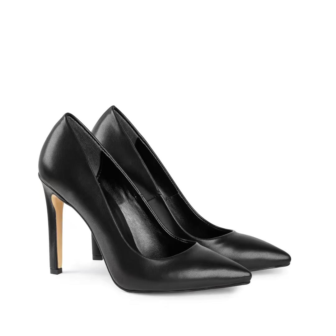 Lucia Classic Black Stiletto Pumps