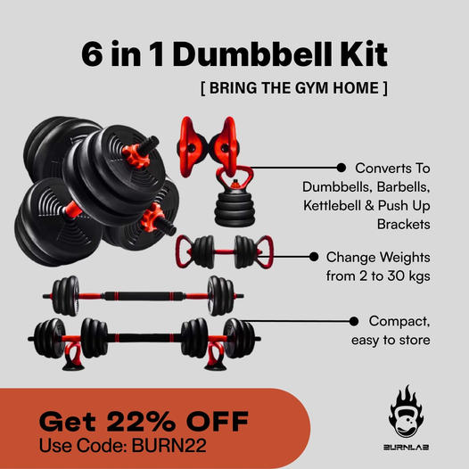 6 in 1 Dumbbell Kit Promo