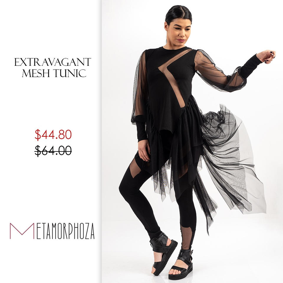 Extravagant Mesh Tunic Fashion Promo