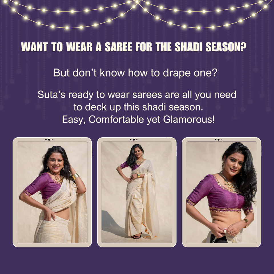 Ready-to-Wear Sarees Fashion Promo