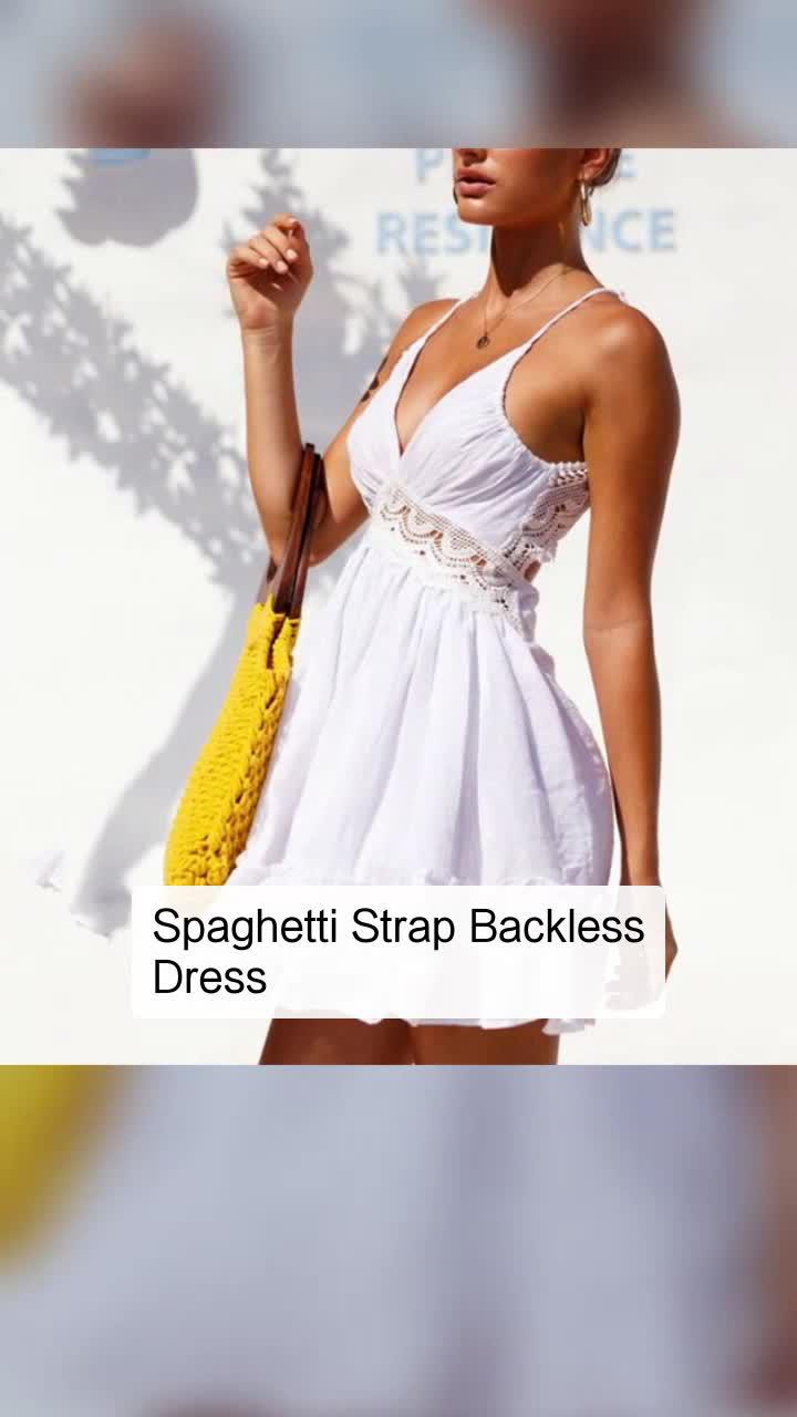 Spaghetti Strap Dress Fashion Promo