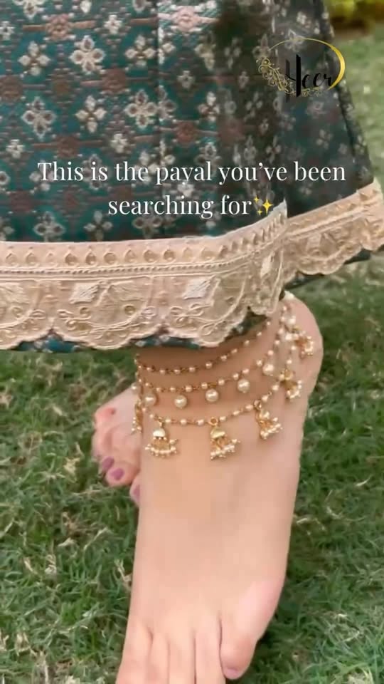 Kundan Moti Payal Jewelry Promo