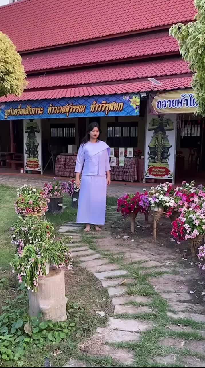 Traditional White Outfit Promotion