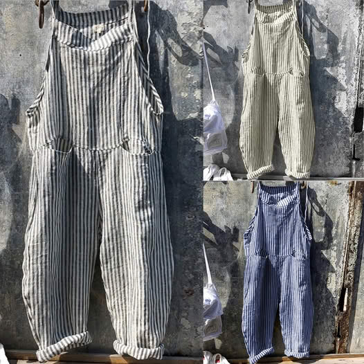 Women's Linen Cotton Overalls Hot Sale