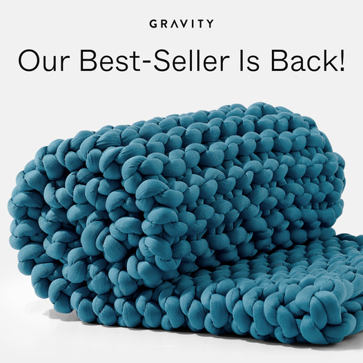 Chunky Knit Weighted Blanket Promo
