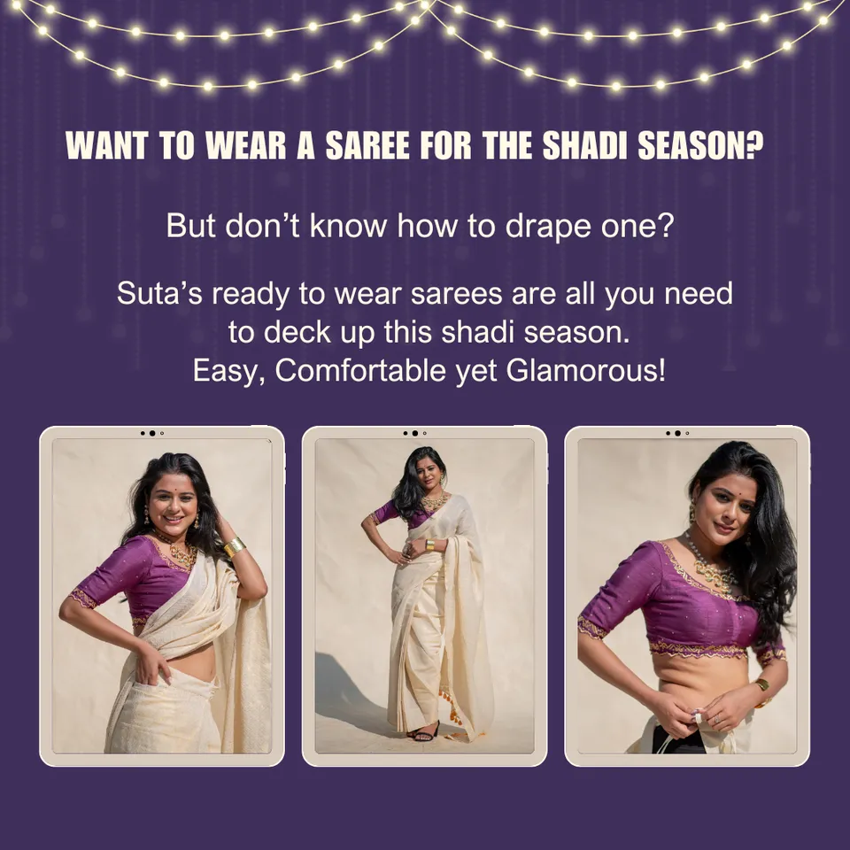 Ready-to-Wear Sarees Fashion Promo
