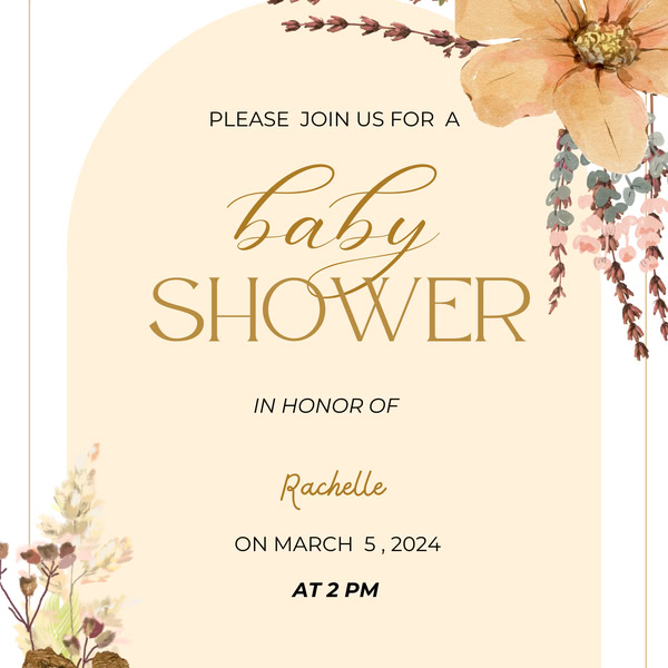Baby Shower Invitation Template