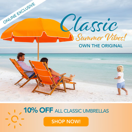 Summer Sale Beach Umbrella Promo