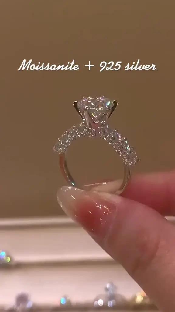 Moissanite Silver Ring Promo