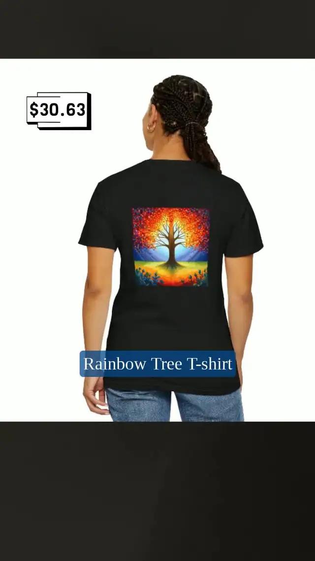 Rainbow Tree T-shirt Fashion Promo