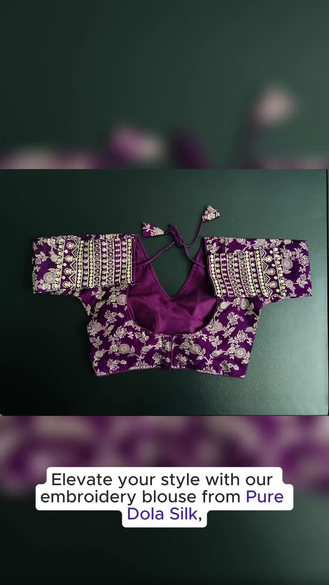 Dola Silk Embroidery Blouse Promo