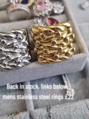 Men's Stainless Steel Rings Promo