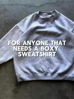 Boxy Sweatshirt Fashion Promo