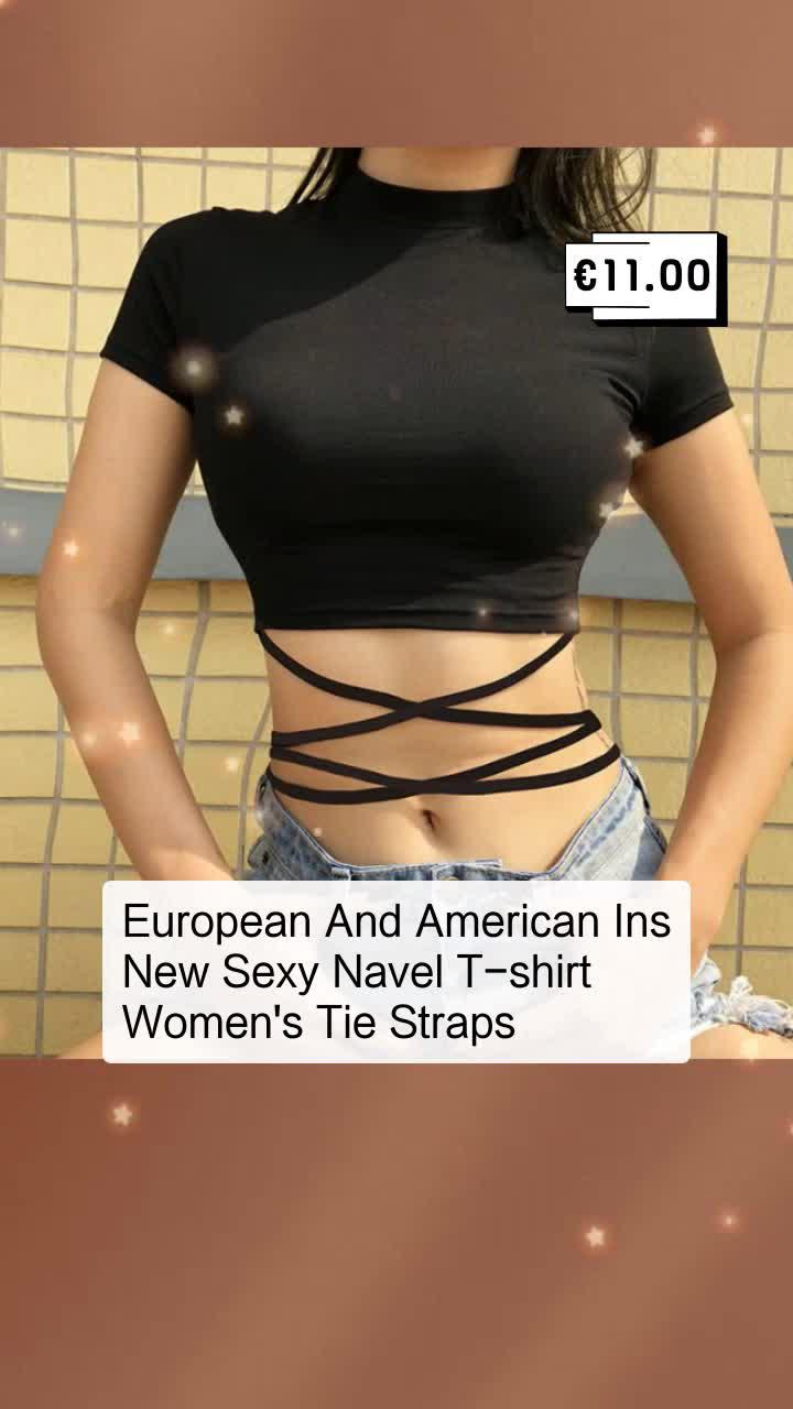 Women's Tie Straps T-shirt Mega Sale