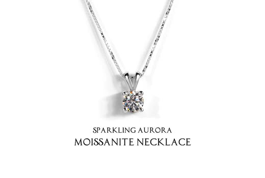 Moissanite Necklace Jewelry Promo