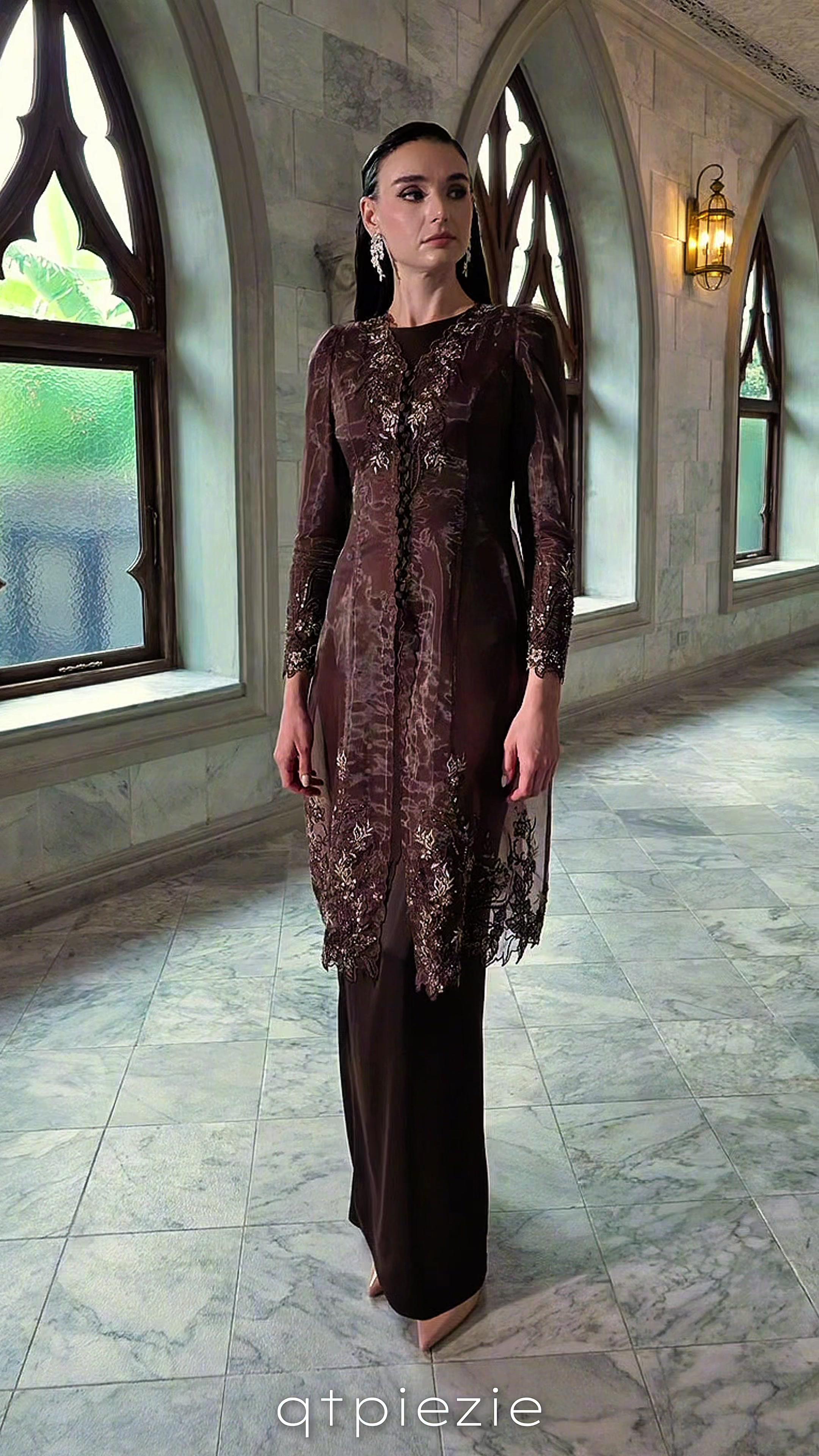 Elegant Mahogany Tiara Dress Promo