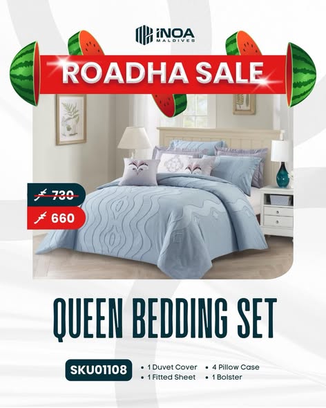 Roadha Sale Queen Bedding Set Promo