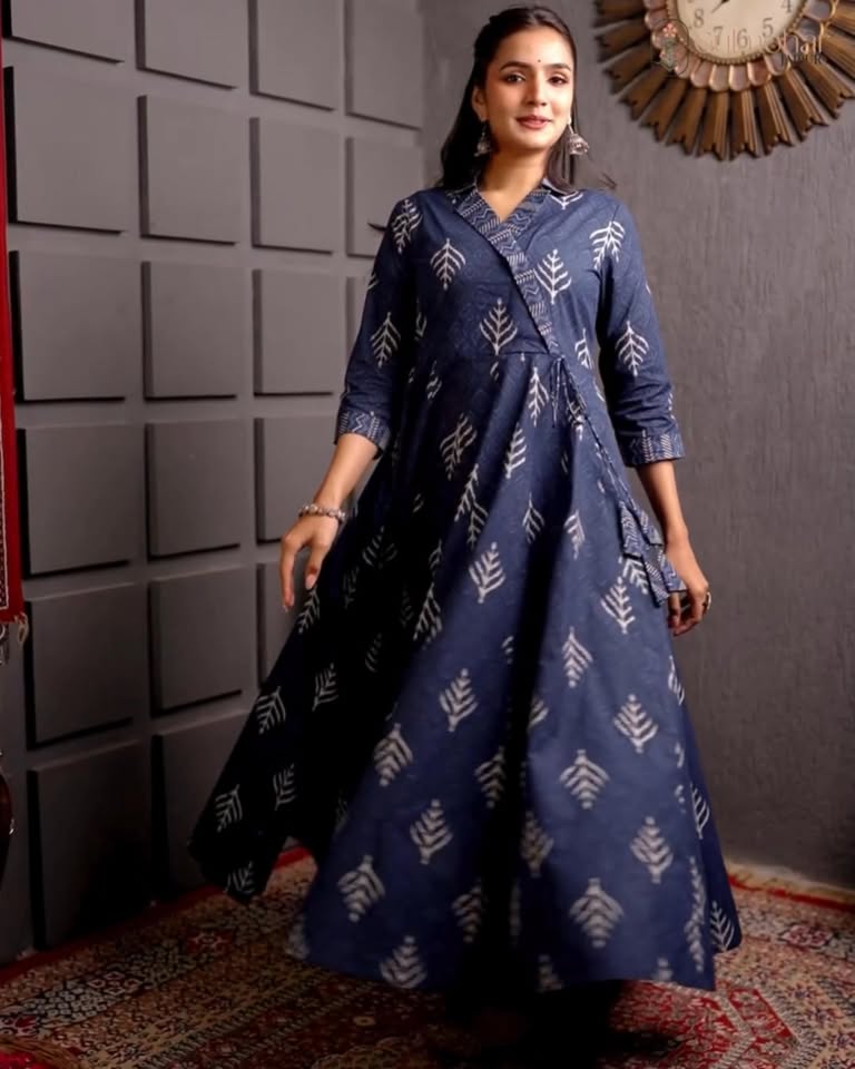 Printed Flared Kurta Suit Set Promo