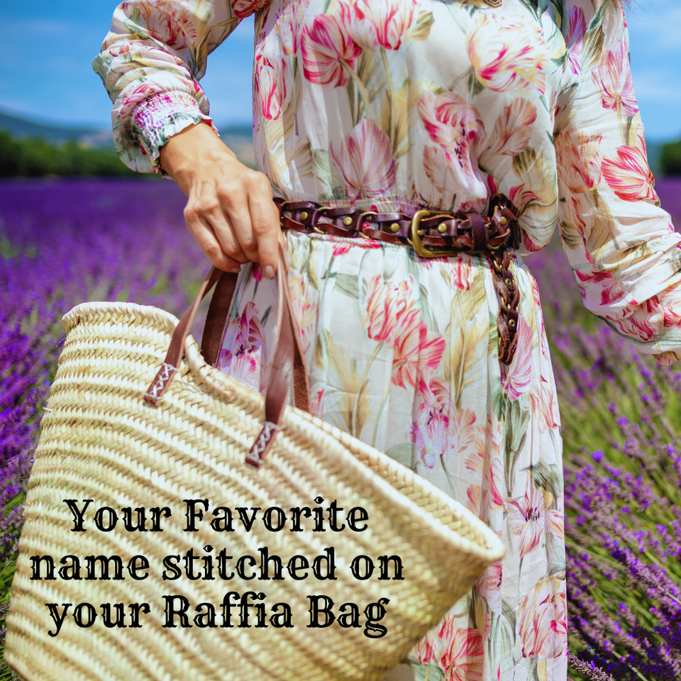 Personalized Raffia Bag Promotion
