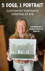 Custom Pet Portraits Promotion