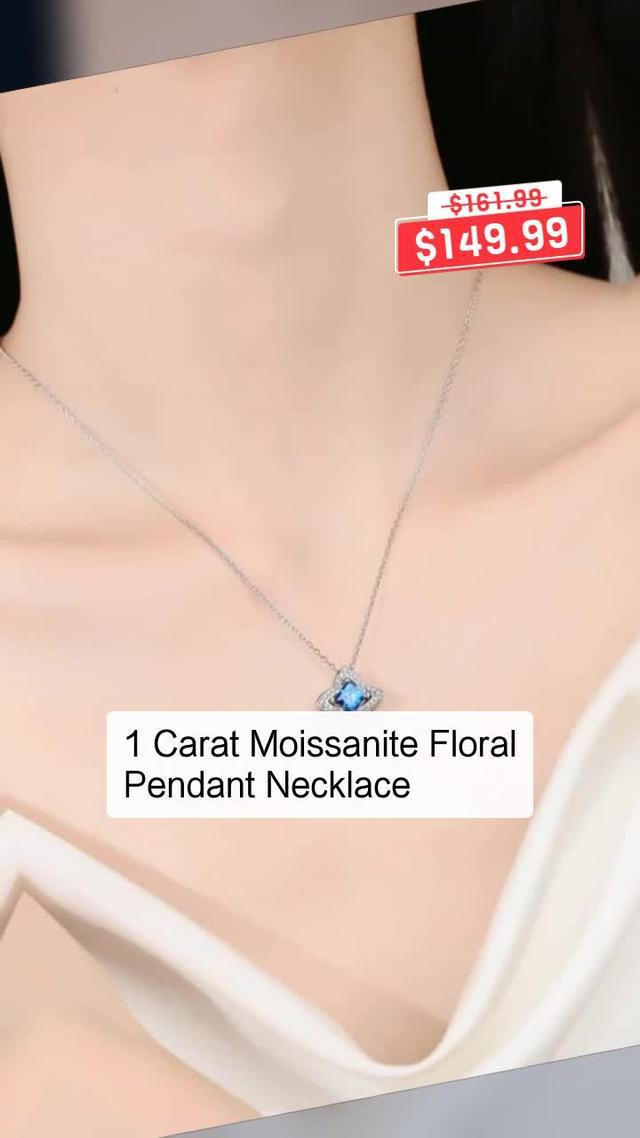 Moissanite Necklace Promo