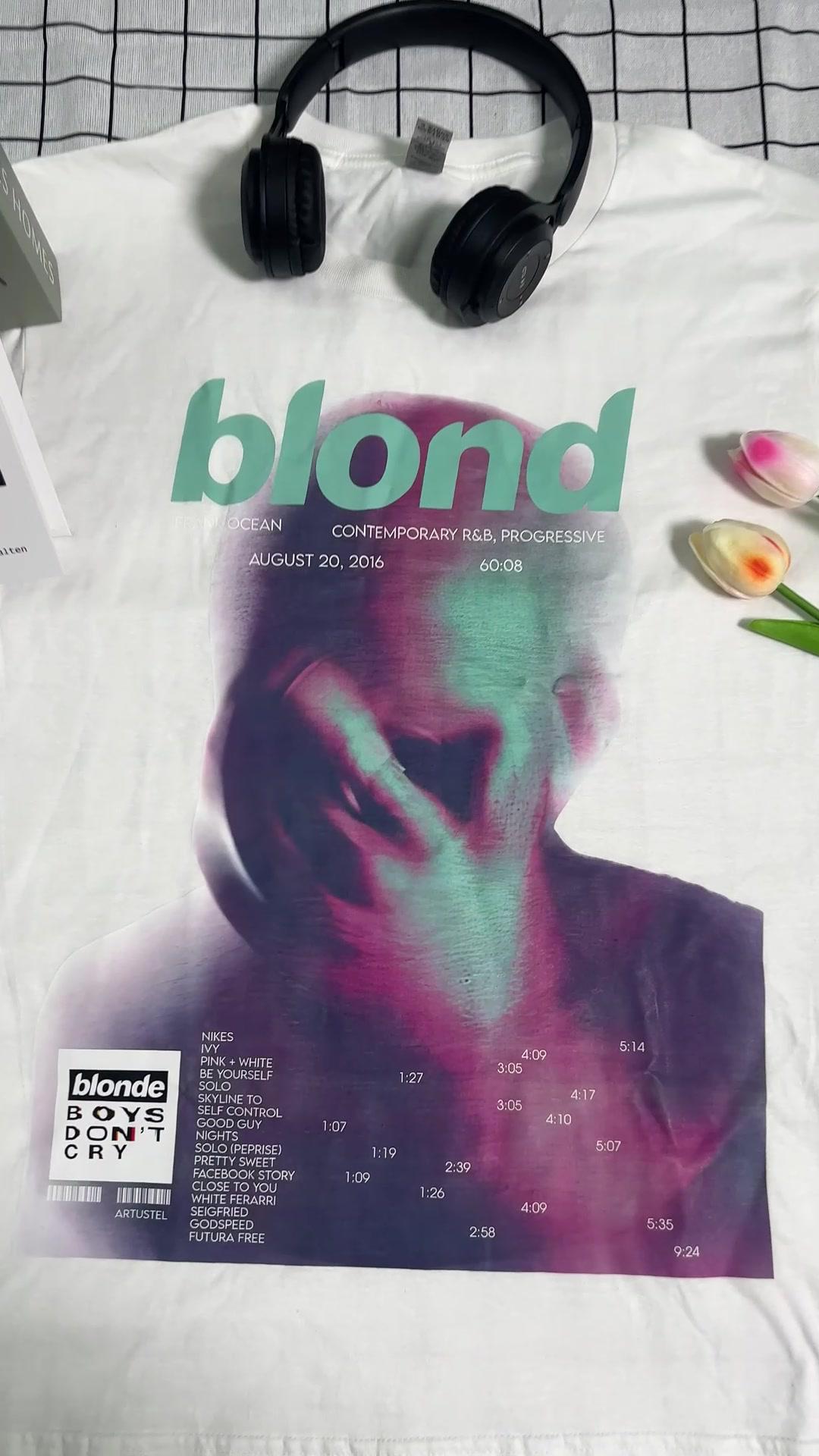 Frank Ocean Blond Tour T-Shirt Promo