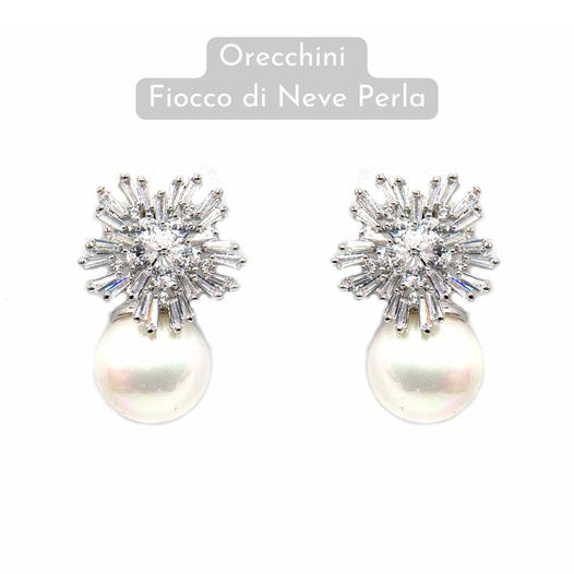 Snowflake Pearl Earrings Promo