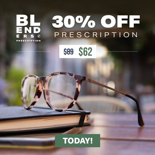 Blenders Prescription Eyewear Promo