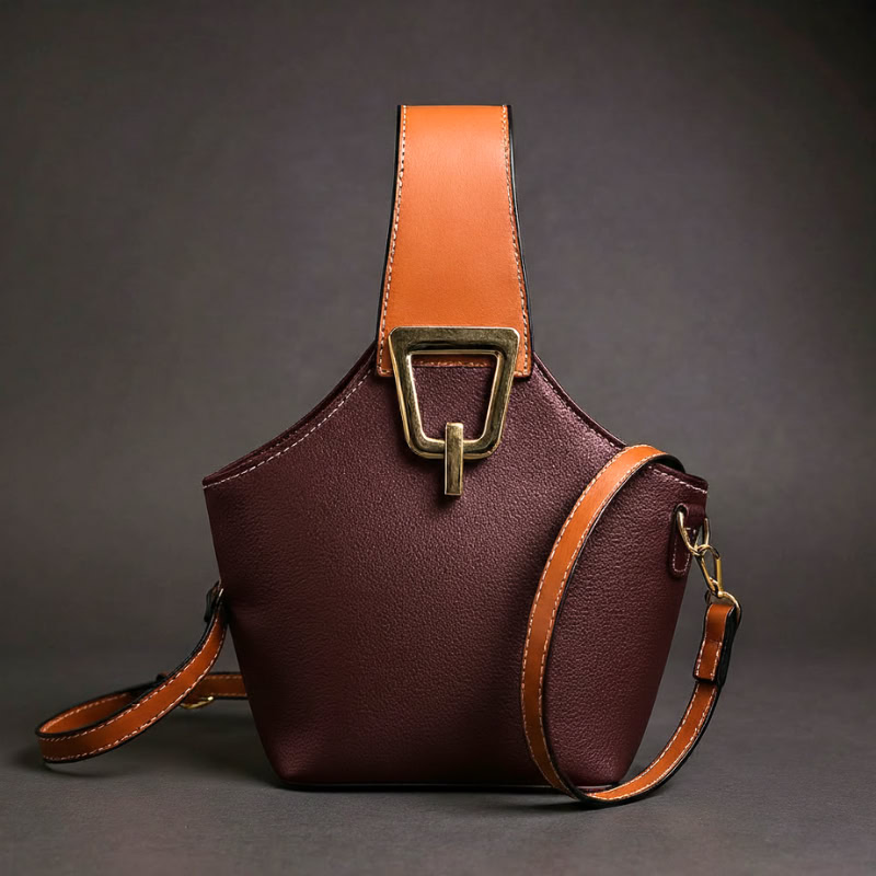 Italian Leather Bucket Bag Promo