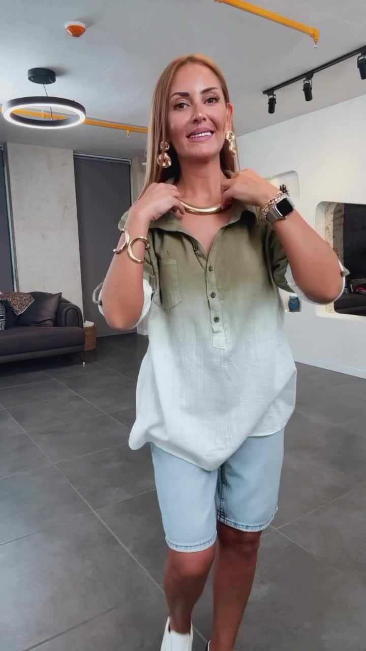 Ombre Dyed Shirt Sale Promo