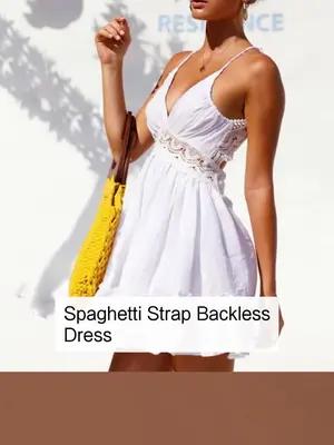 Spaghetti Strap Dress Fashion Promo