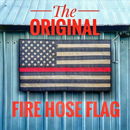 Fire Hose Flag Wall Art Promotion