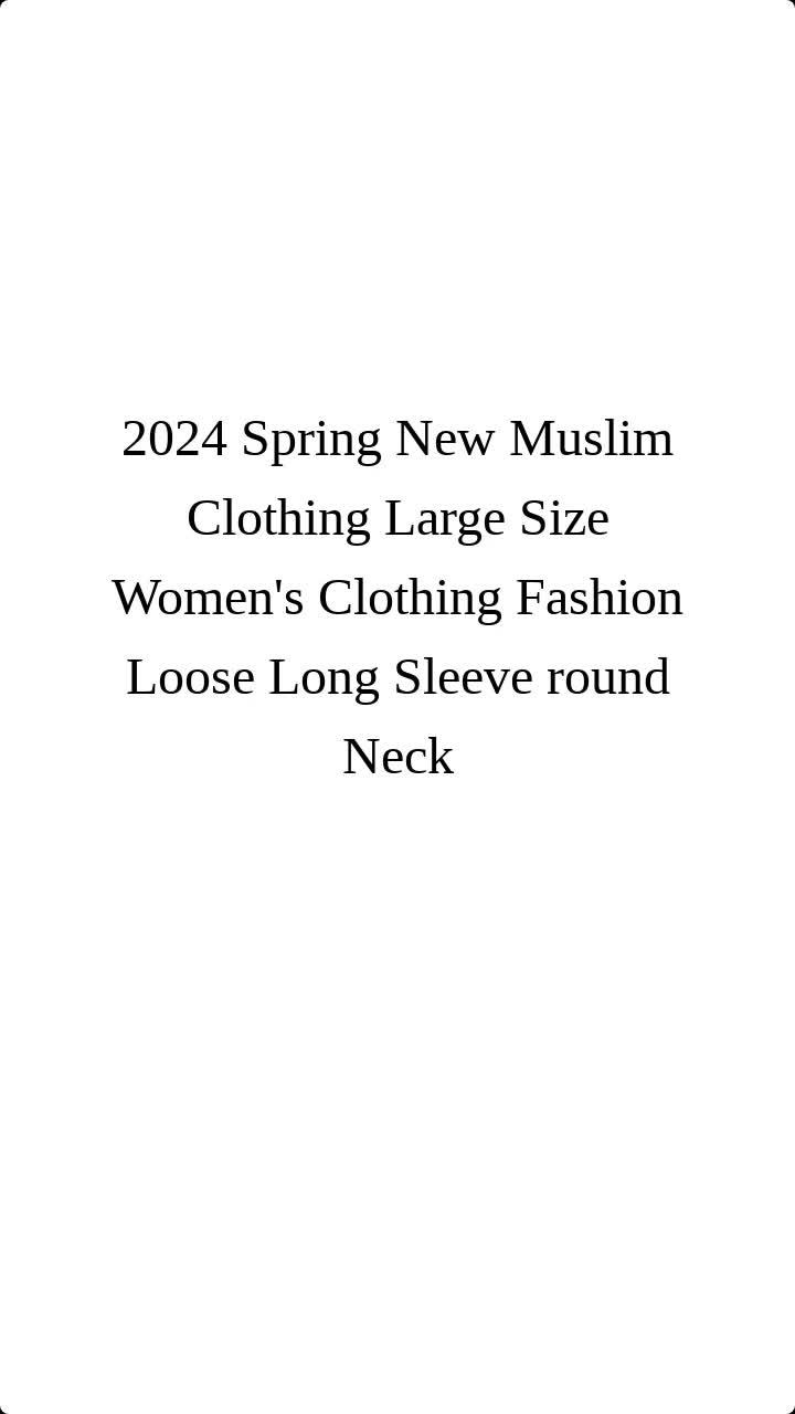 Spring Muslim Women's Clothing Promo