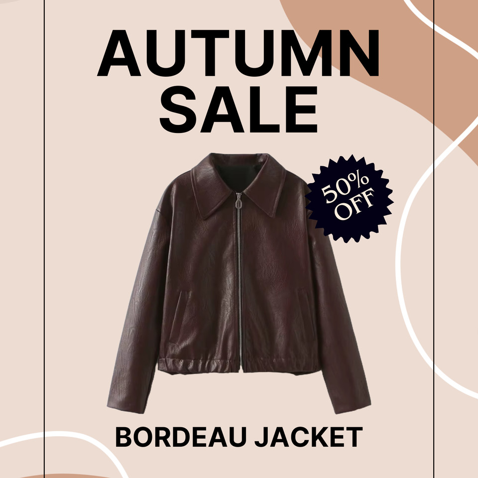 Autumn Sale Bordeaux Jacket Promo