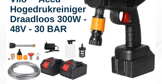 Vilo Accu Pressure Washer Promo