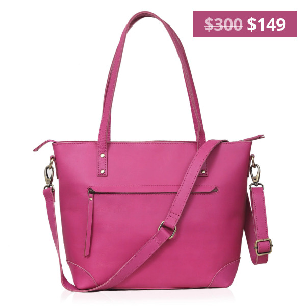 Premium Leather Tote Bag Promo