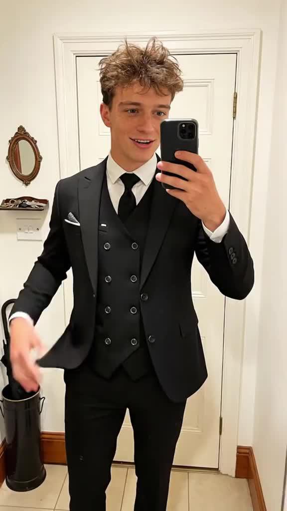 Men's Slim-Fit Suit Set Promo