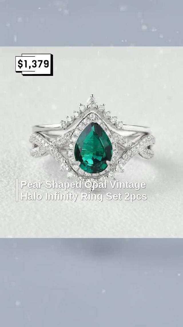 Vintage Opal Ring Set Promo