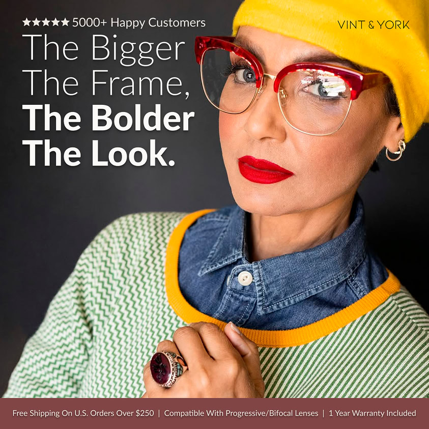 Vintage-Inspired Eyewear Promotion